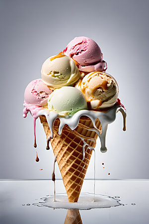 冰淇淋夏日夏季摄影图