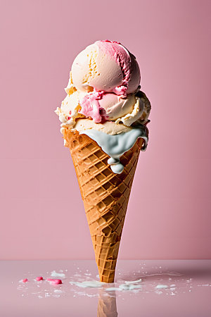 冰淇淋美食冷饮摄影图