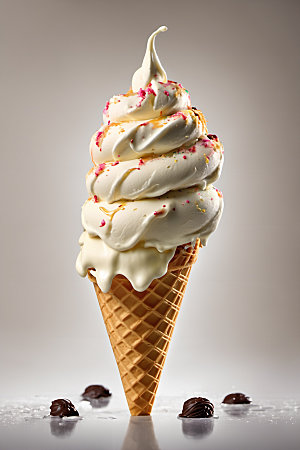 冰淇淋夏日冷饮摄影图