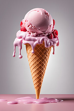 冰淇淋甜点创意摄影图