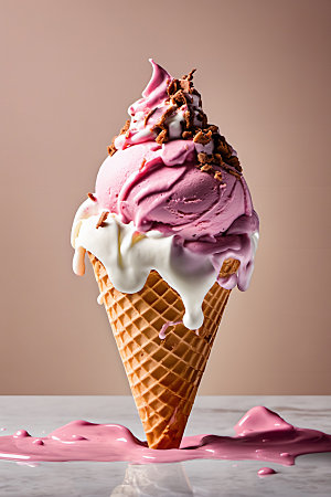 冰淇淋夏季高清摄影图