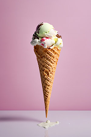 冰淇淋冷饮高清摄影图
