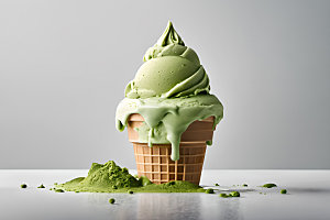 冰淇淋甜筒夏日摄影图