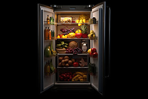 冰箱冷藏家电效果图
