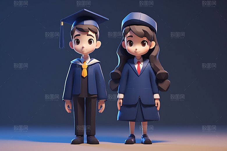毕业生毕业季学位模型