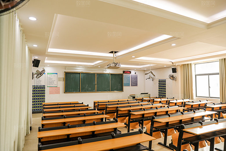 校园高清教学楼摄影图