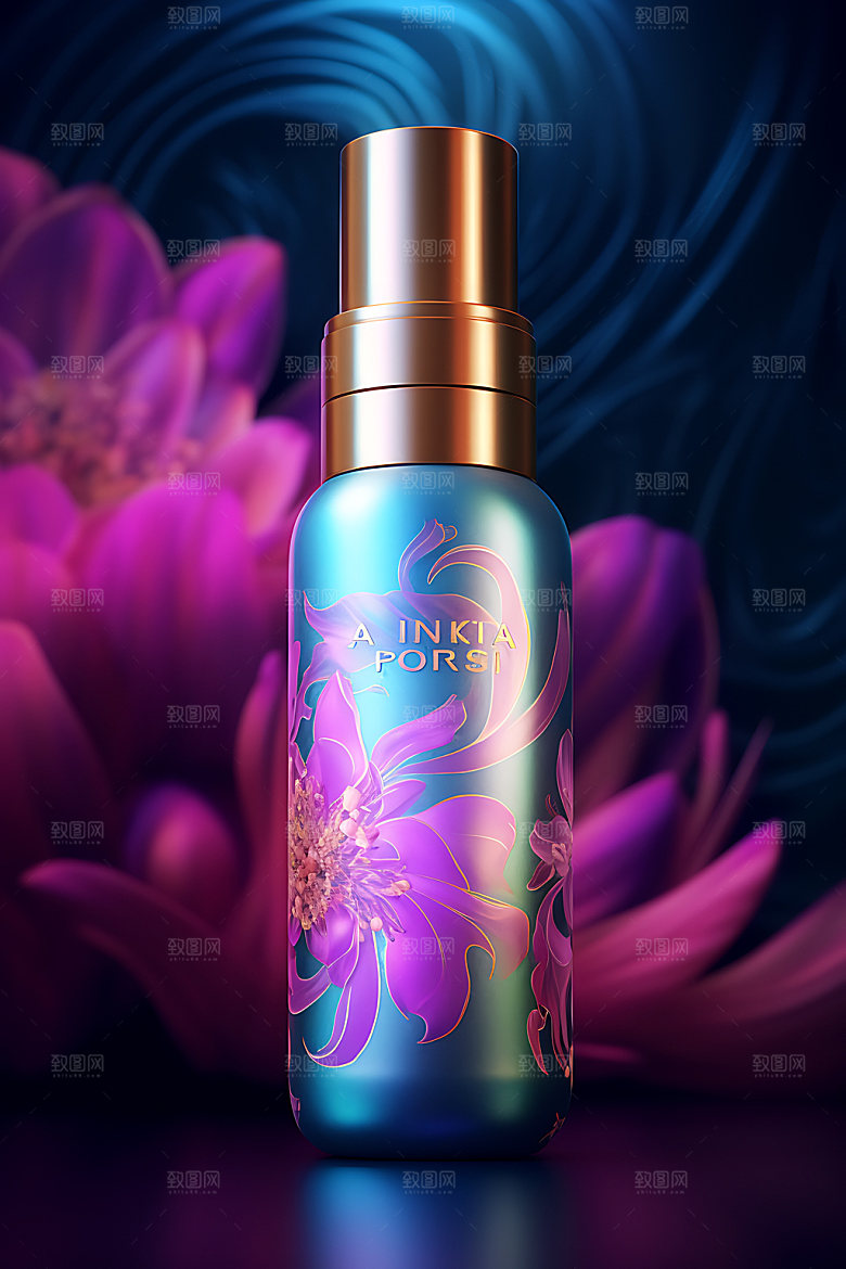 玻璃瓶唯美商业摄影图