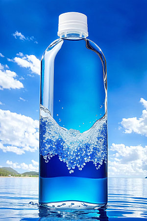 玻璃瓶质感商业效果图