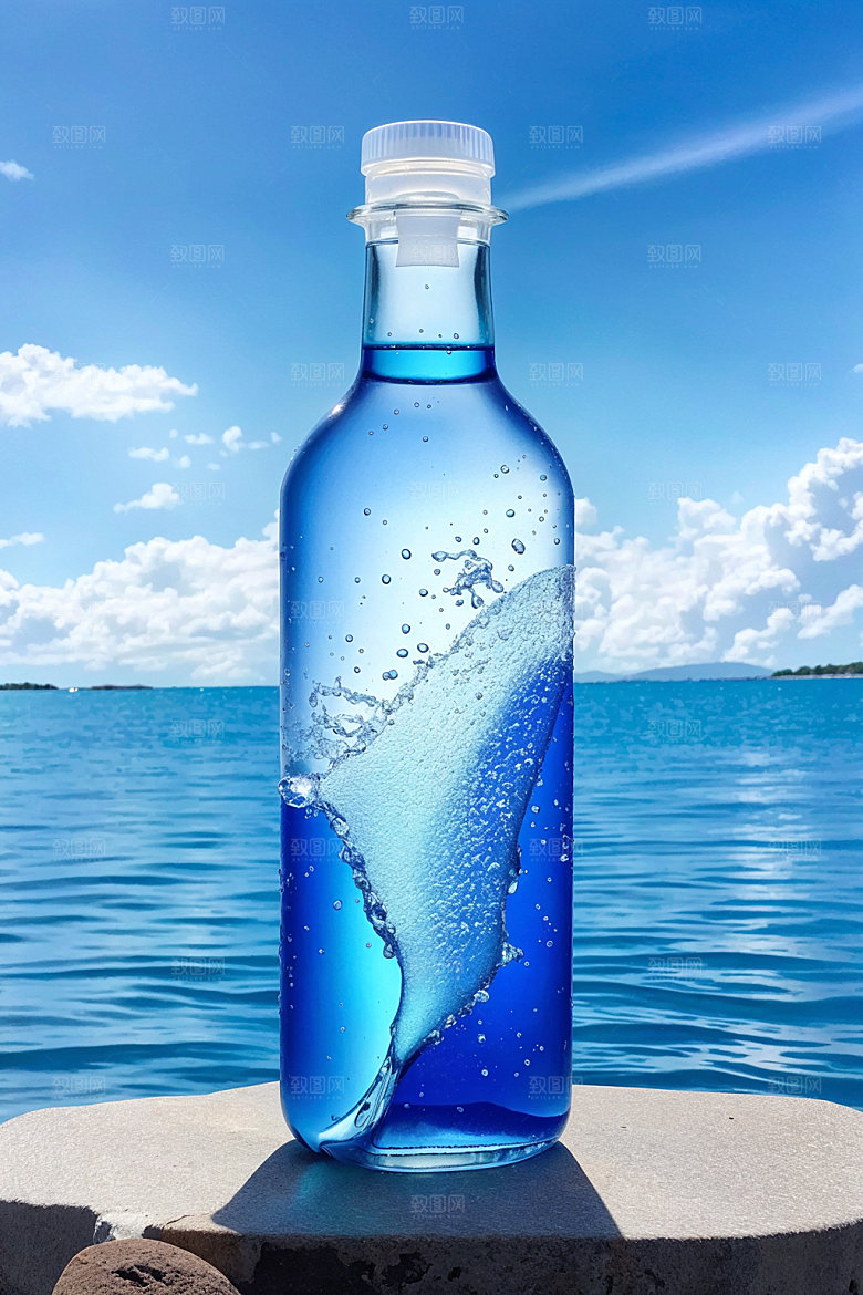 玻璃瓶渲染商业效果图