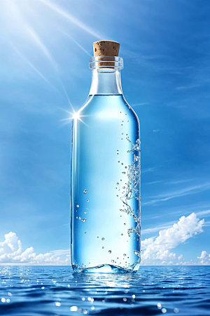 玻璃瓶大牌质感效果图
