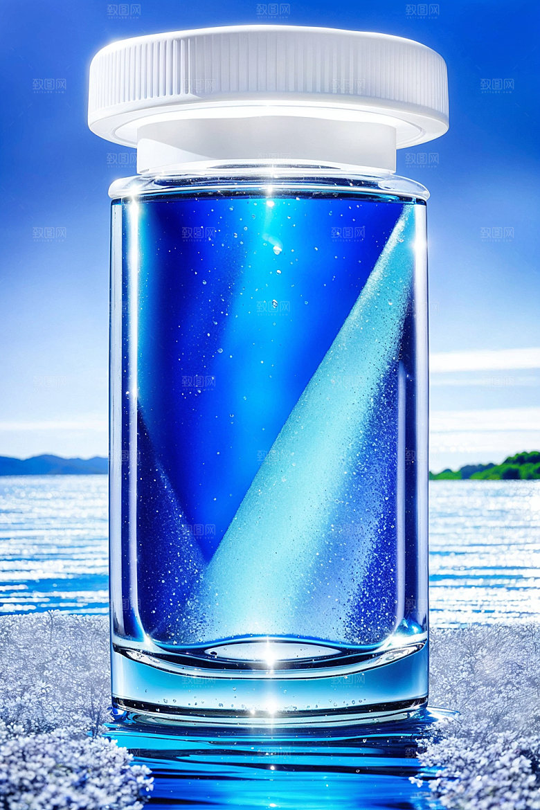 玻璃瓶大牌香水瓶效果图