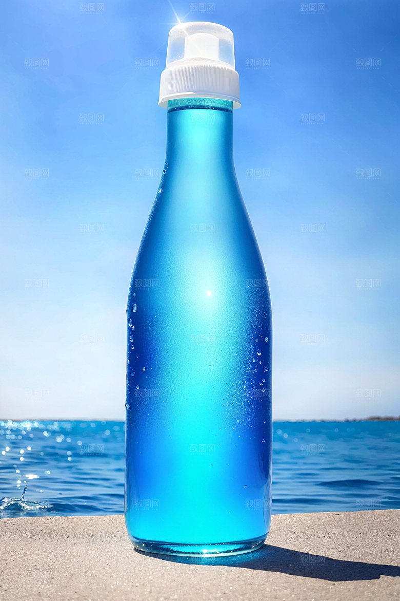 玻璃瓶大牌清新效果图