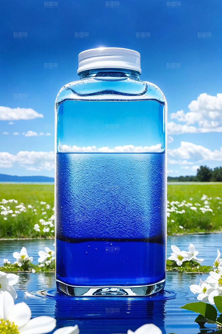 玻璃瓶酒瓶香水瓶效果图