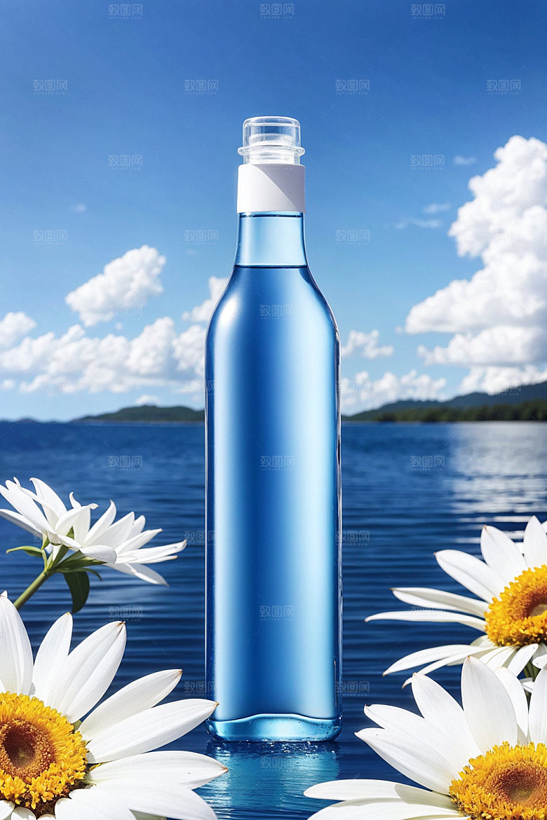 玻璃瓶香水瓶商业效果图