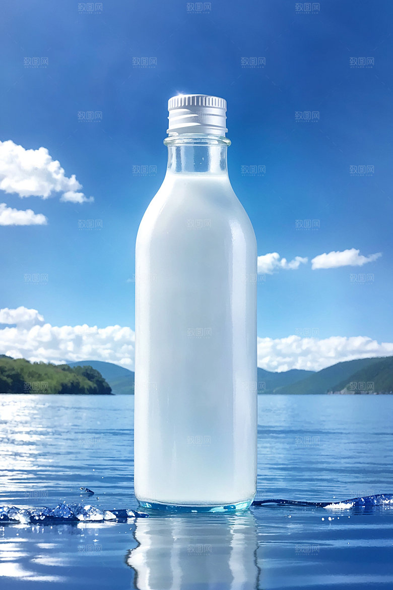 玻璃瓶质感通透效果图