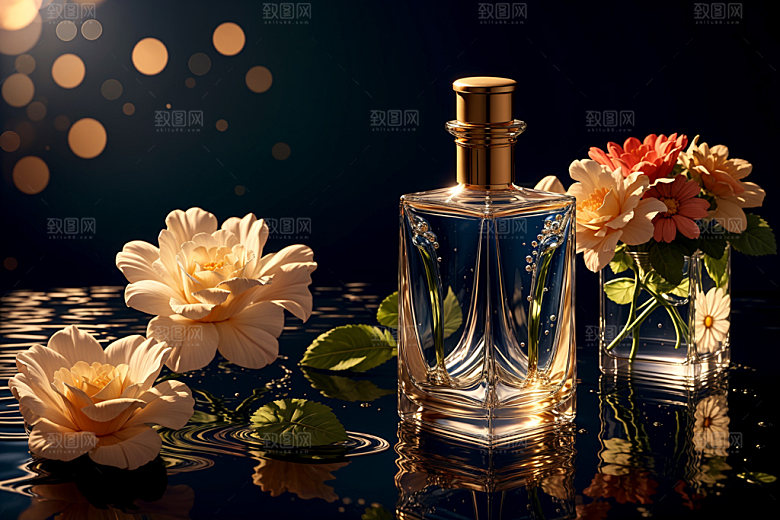 玻璃瓶渲染商业效果图