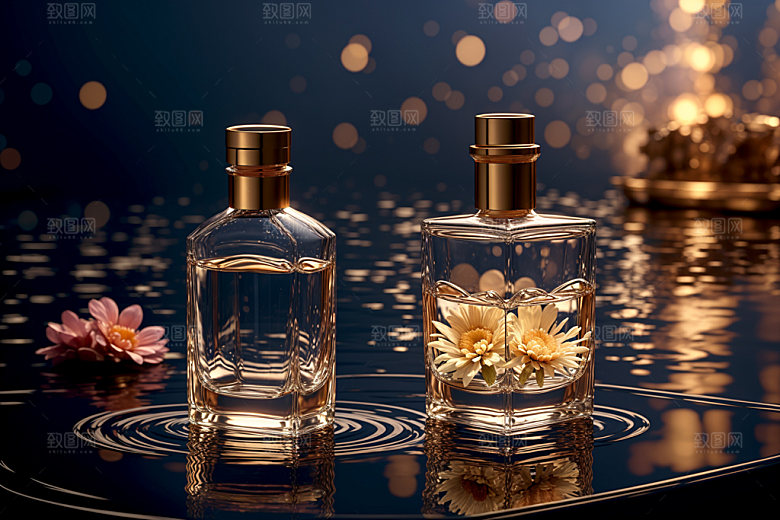 玻璃瓶大牌模型效果图