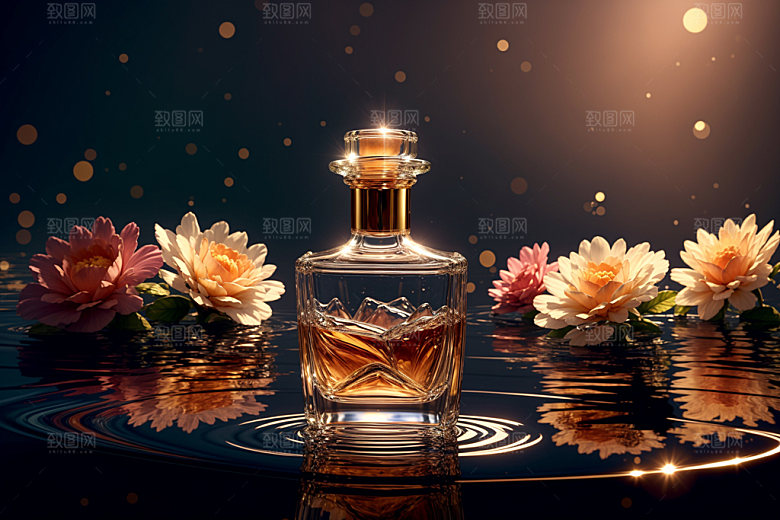 玻璃瓶酒瓶大牌效果图