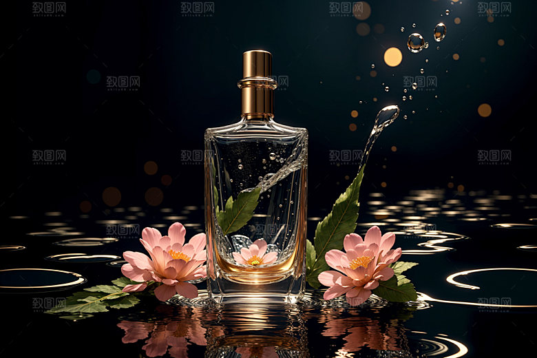 玻璃瓶大牌通透效果图