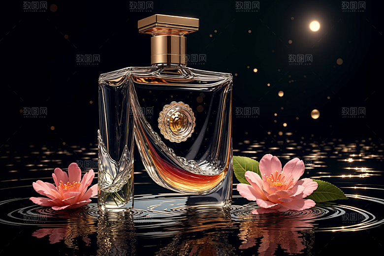 玻璃瓶通透渲染效果图