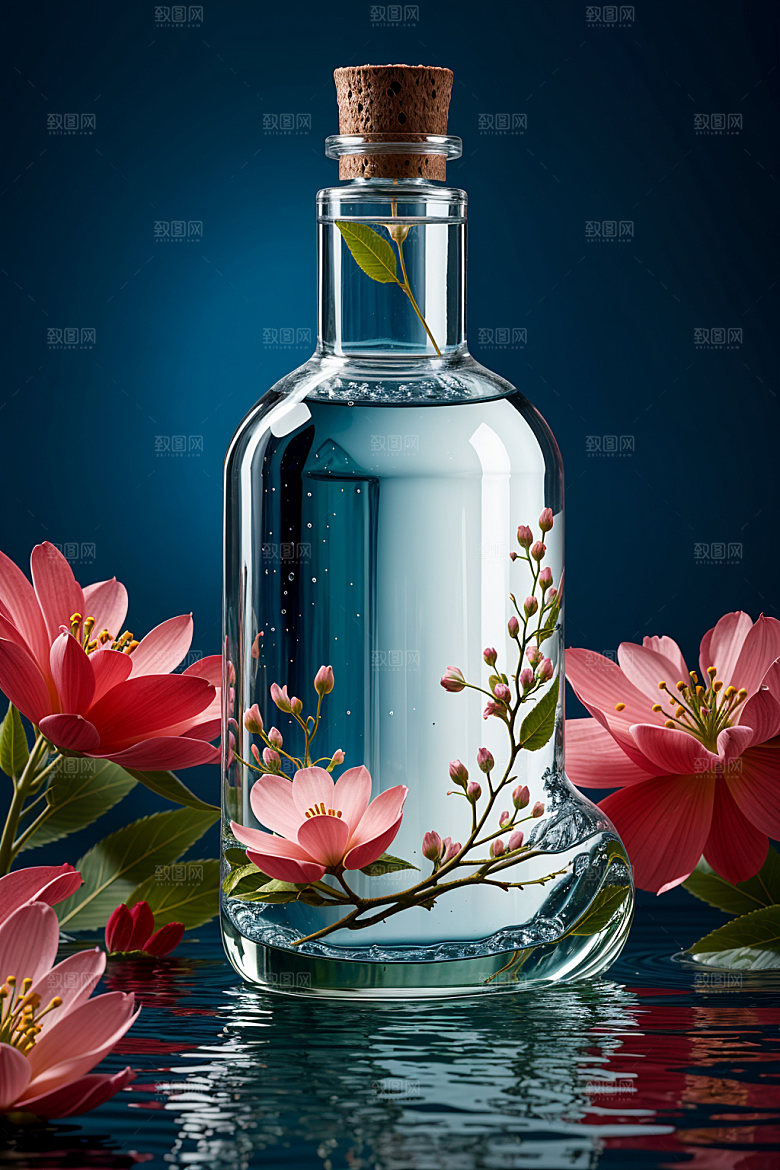 玻璃瓶酒瓶大牌效果图