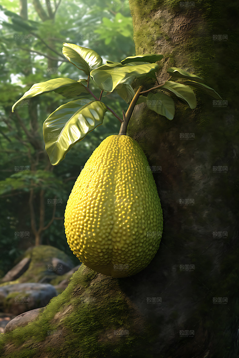 波罗蜜热带甜品摄影图
