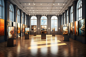 博物馆艺术馆高清摄影图