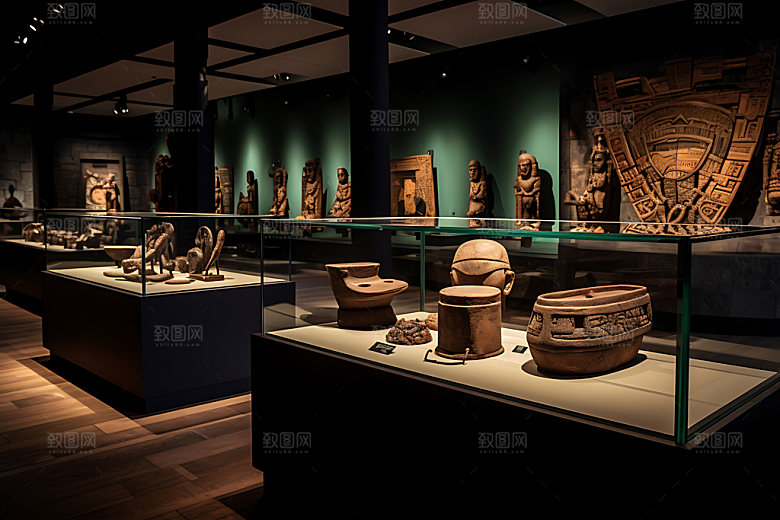 博物馆展览空间摄影图