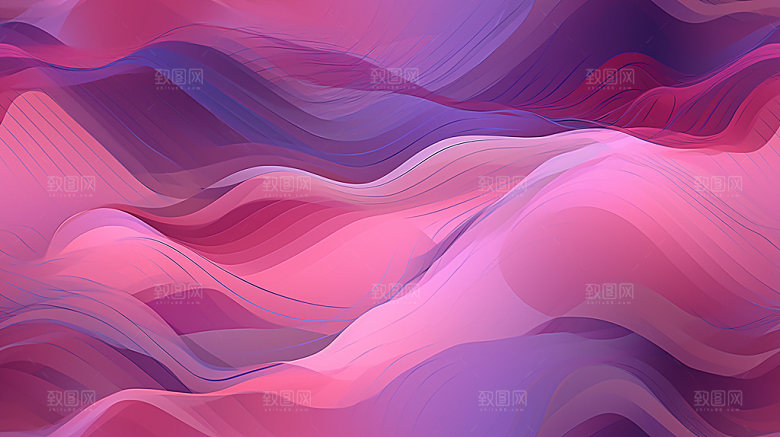 彩色流体流线炫彩渐变背景