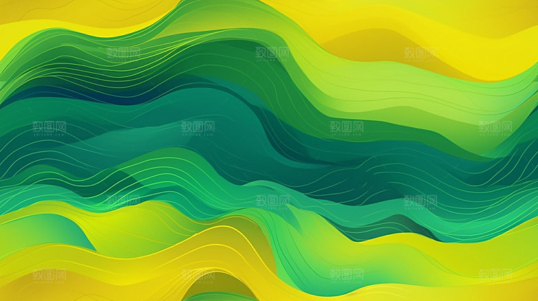 彩色流体流线炫彩渐变背景