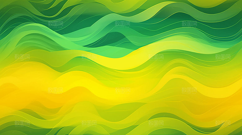 彩色流体流线波纹渐变背景