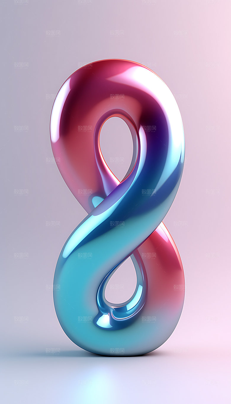 玻璃创意时尚数字模型