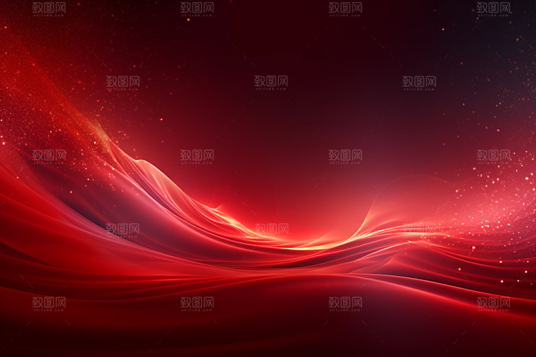 彩色简约红色背景图