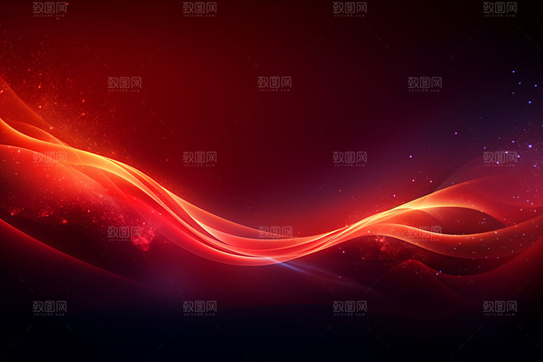 彩色暗红波浪线背景图