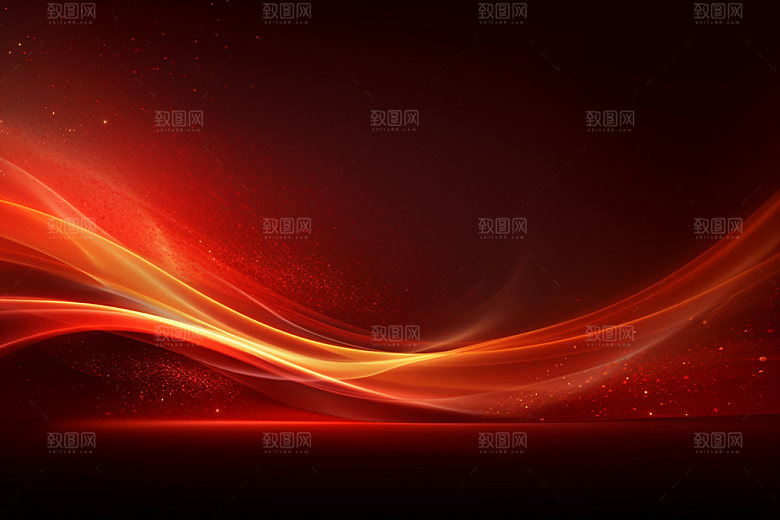 彩色光效暗红背景图