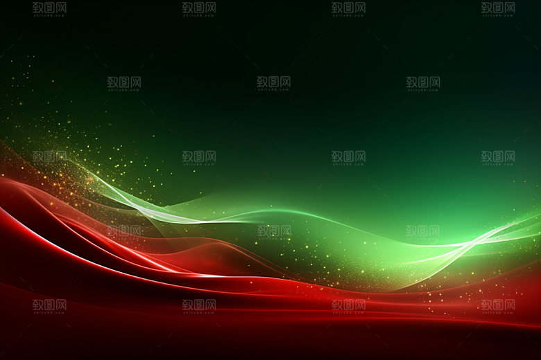 彩色抽象波浪线背景图