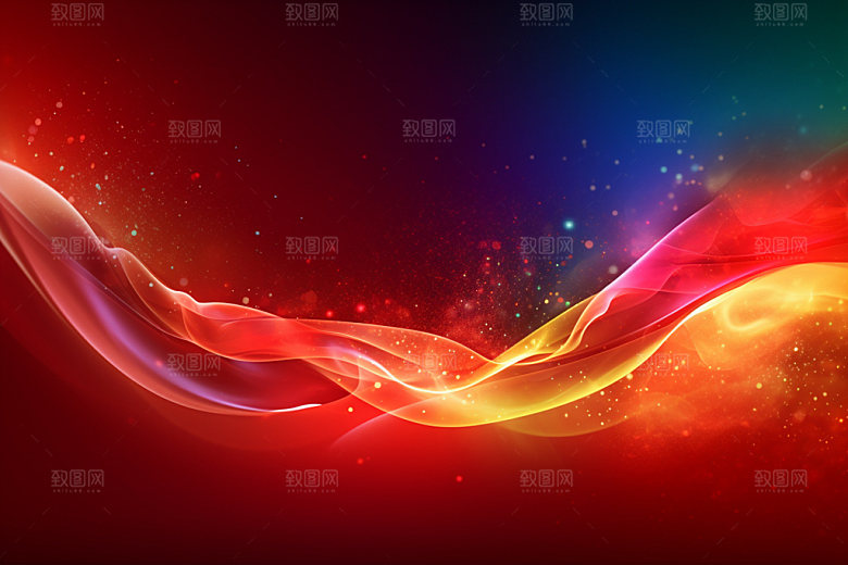 彩色光效光线背景图