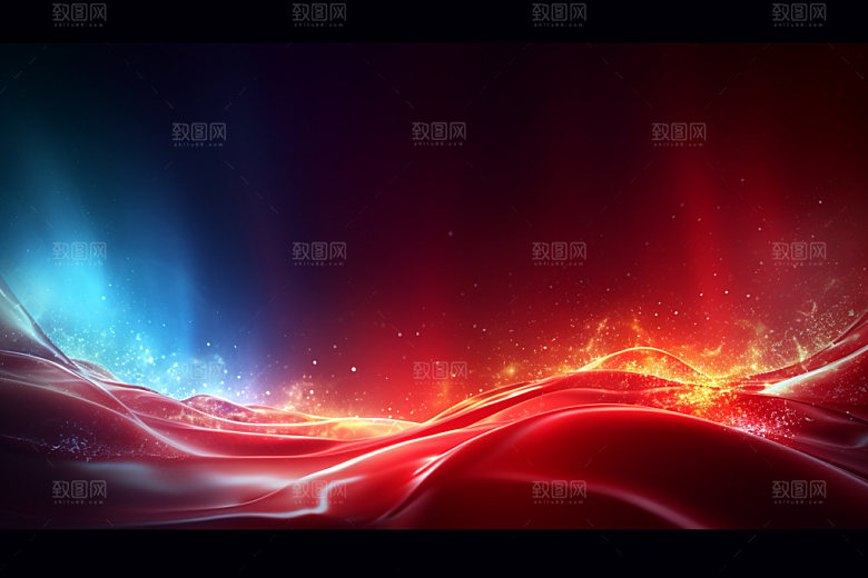 彩色抽象红色背景图