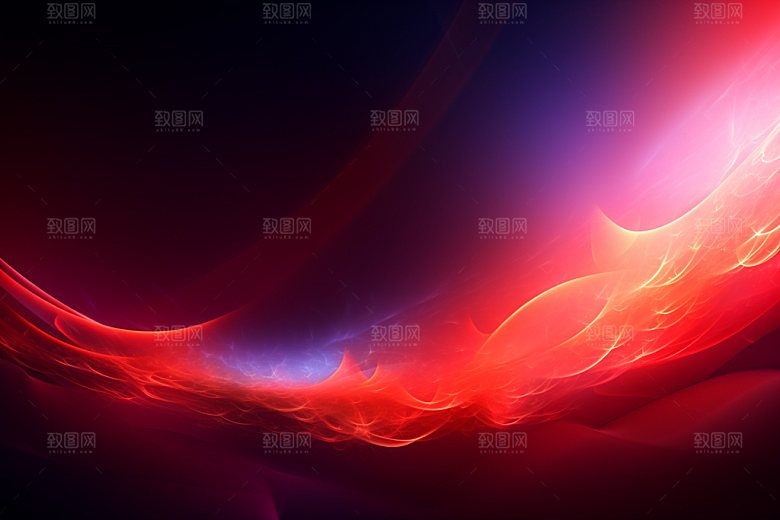 彩色流光暗红背景图