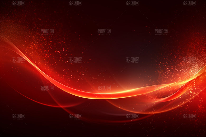 彩色光线暗红背景图