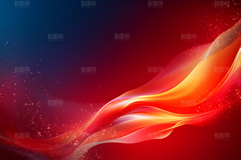 彩色流光光线背景图