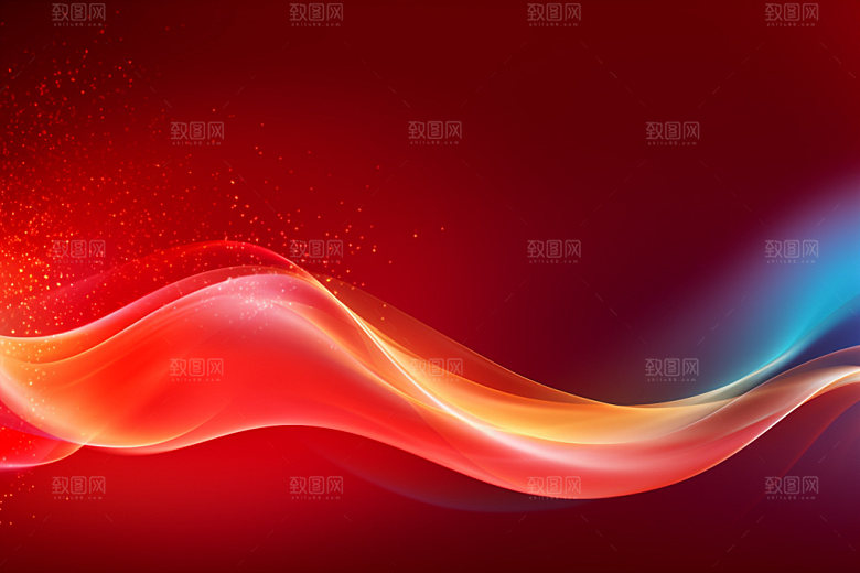 彩色光线抽象背景图