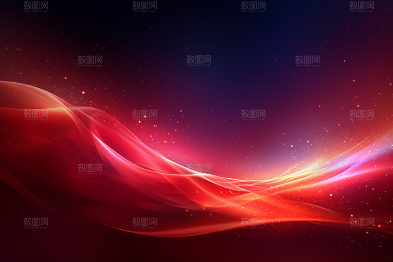 彩色简约红色背景图