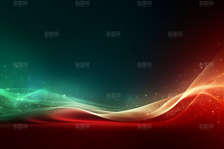 彩色红色大气背景图