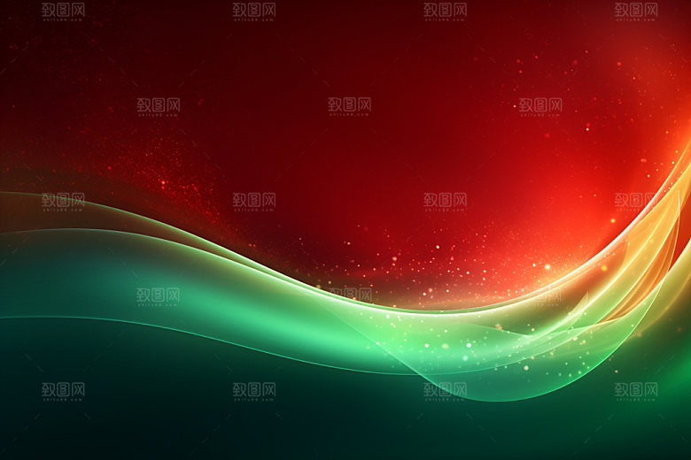 彩色光效红色背景图