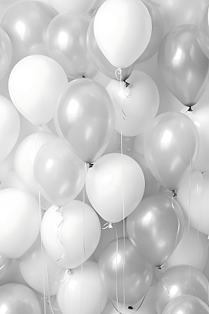 彩色气球缤纷生日聚会模型