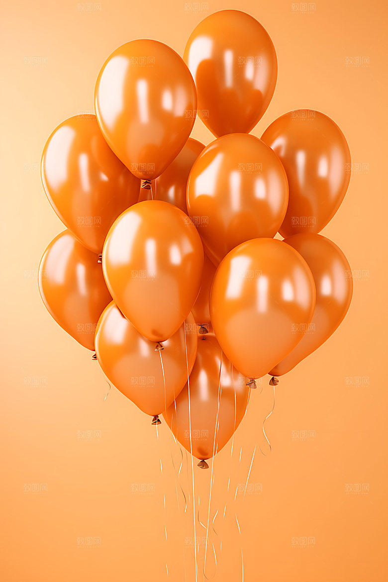 彩色气球生日聚会庆典模型