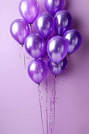 彩色气球3D生日聚会模型