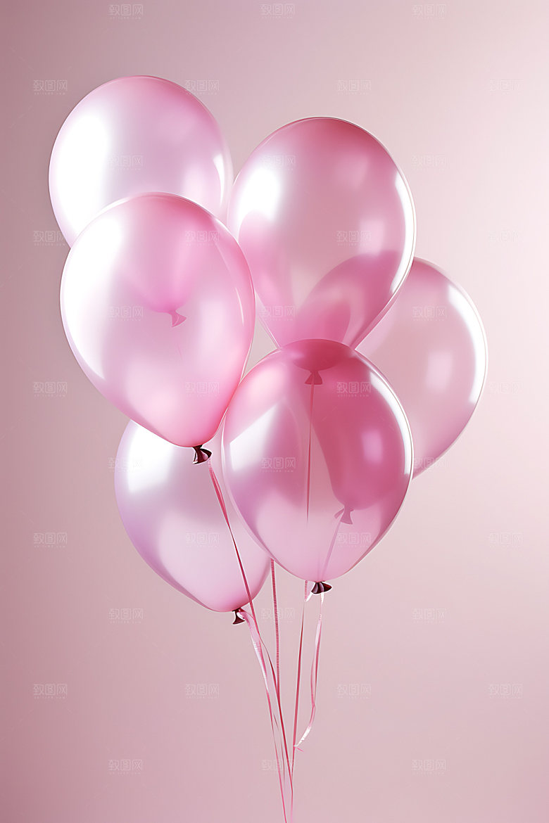 彩色气球庆典生日聚会模型