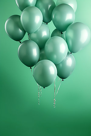 彩色气球生日聚会唯美模型